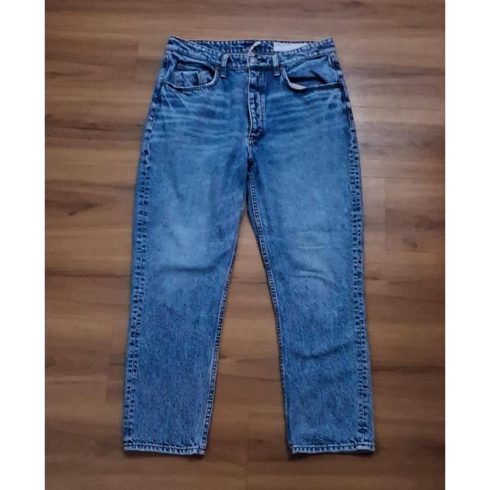 rag & bone Blue Cropped Ankle Jeans